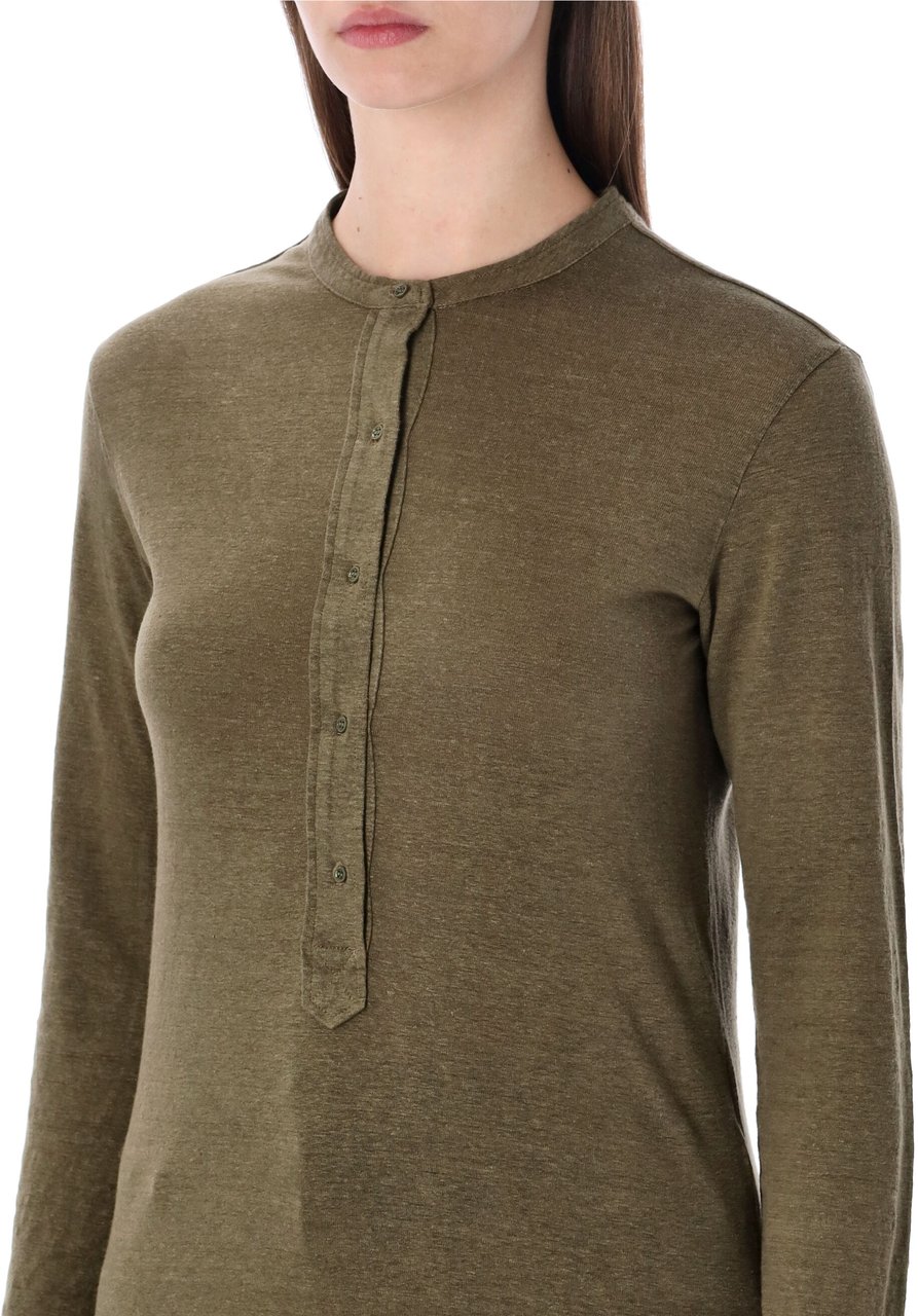 Isabel Marant Marant Étoile Lucy linen t-shirt Groen