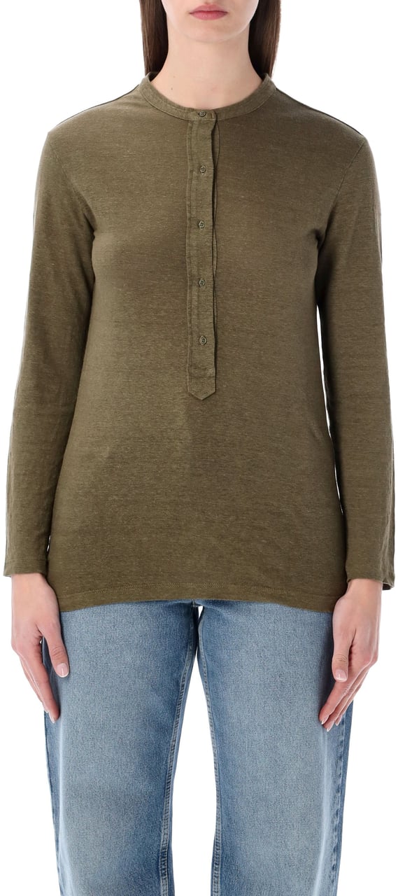 Isabel Marant Marant Étoile Lucy linen t-shirt Groen