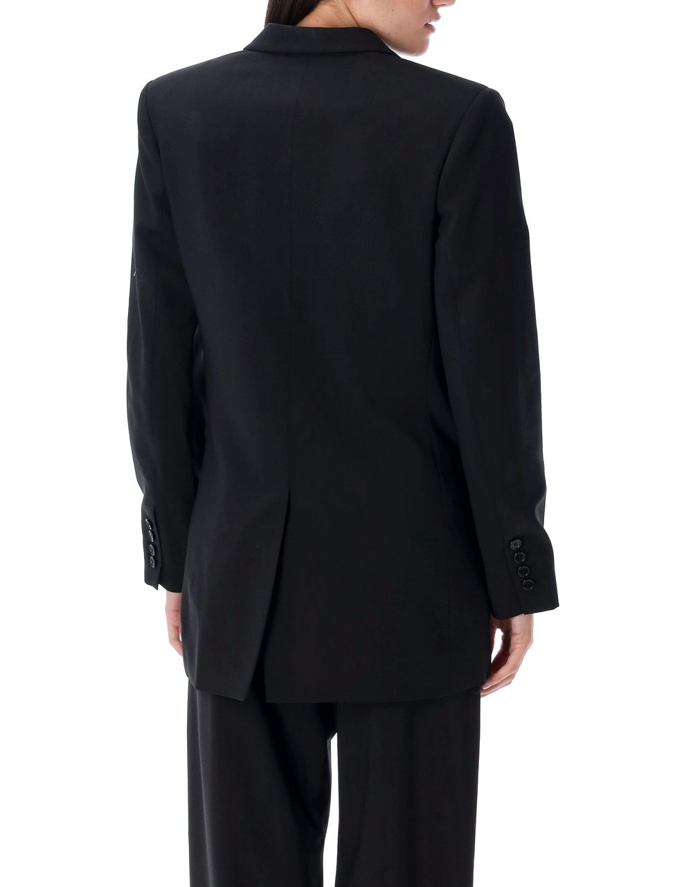 Isabel Marant Jevima Double Breasted Tailored Blazer Zwart