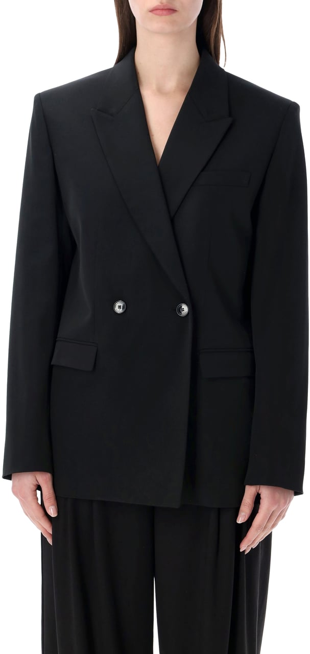 Isabel Marant Isabel Marant Calie silk crepe jacket Zwart