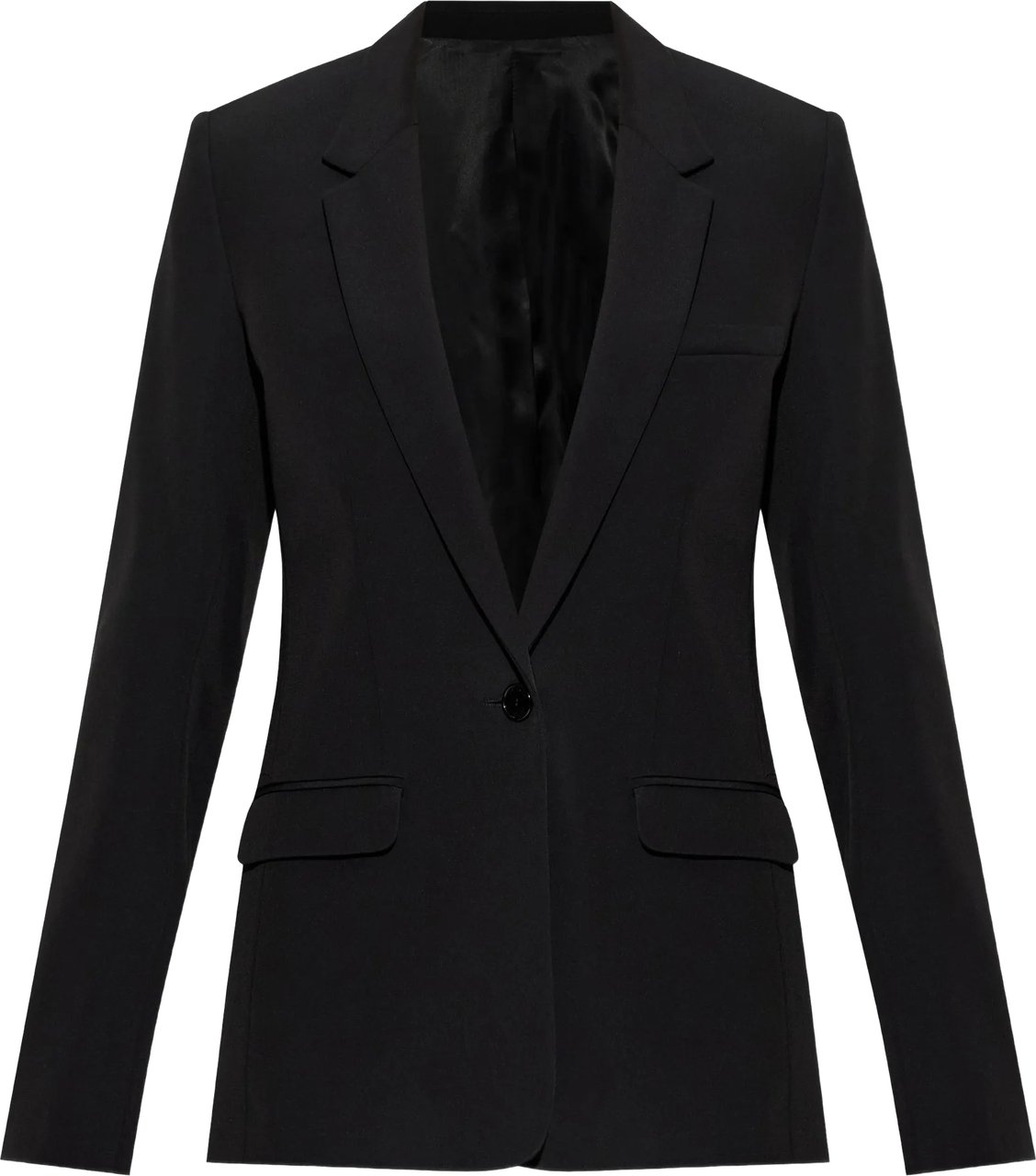 Isabel Marant Black Feray Tailored Notched Jacket Zwart
