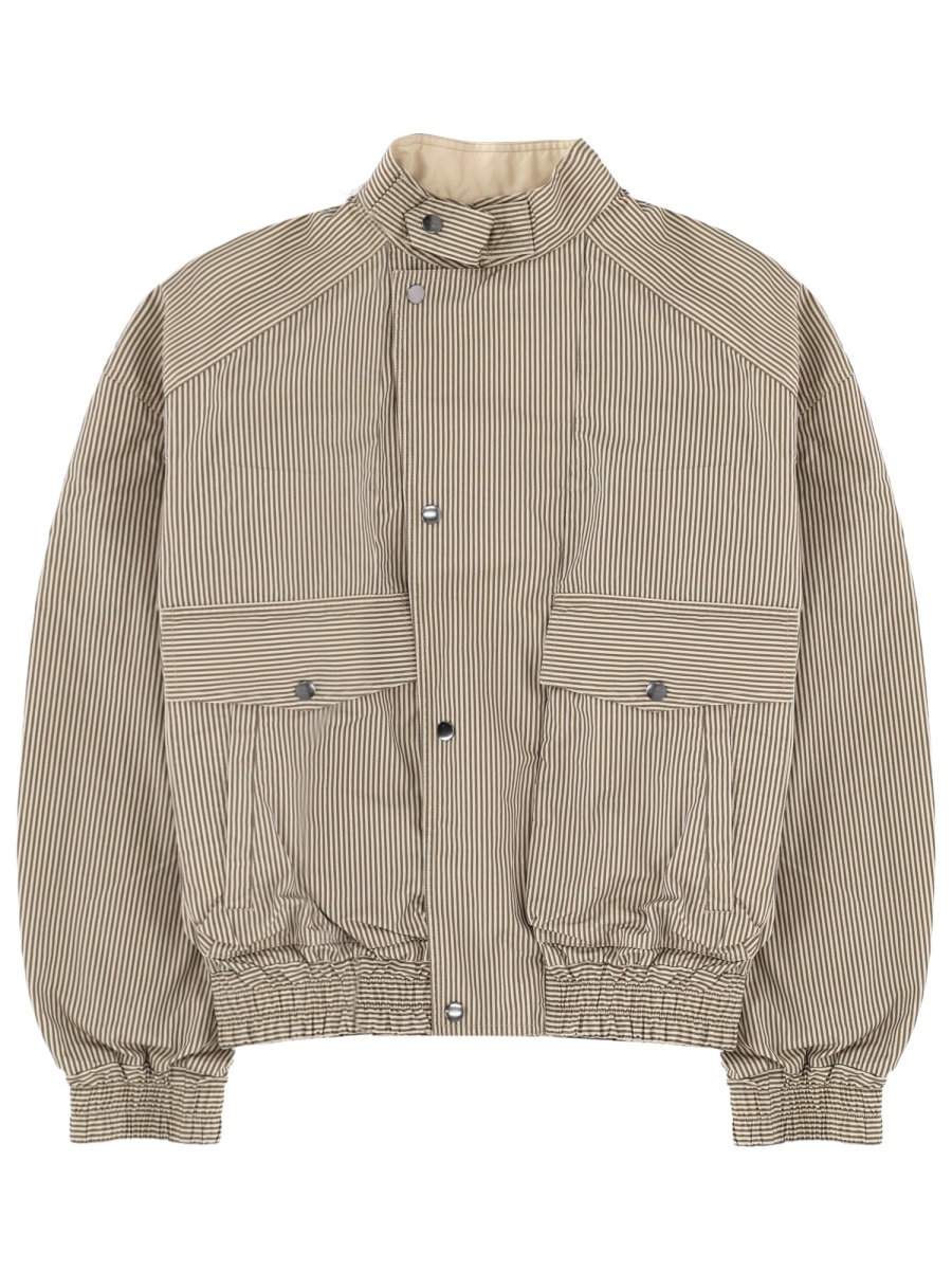 Isabel Marant Boxy Short High Collar Jacket Grijs