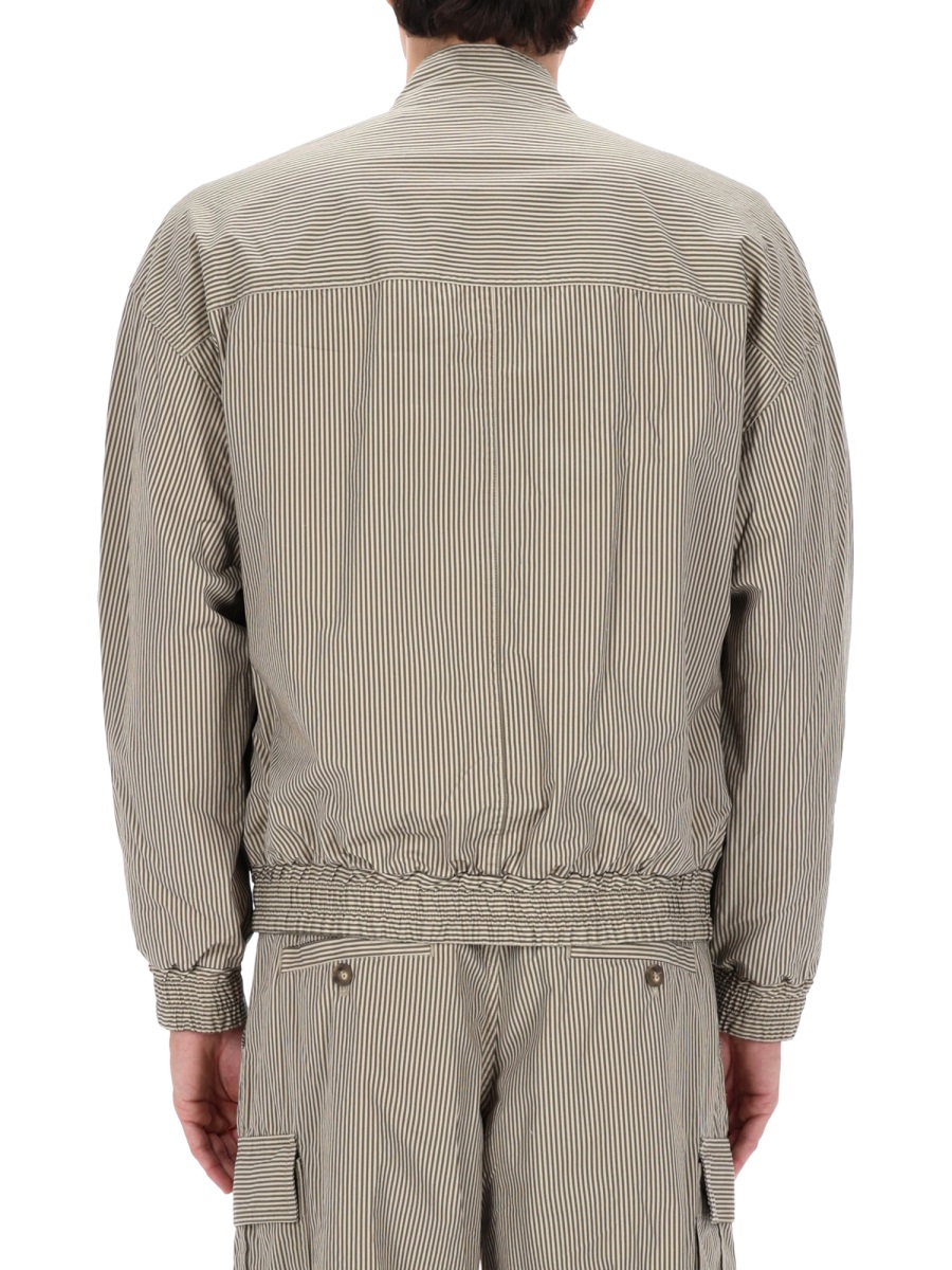 Isabel Marant Boxy Short High Collar Jacket Grijs