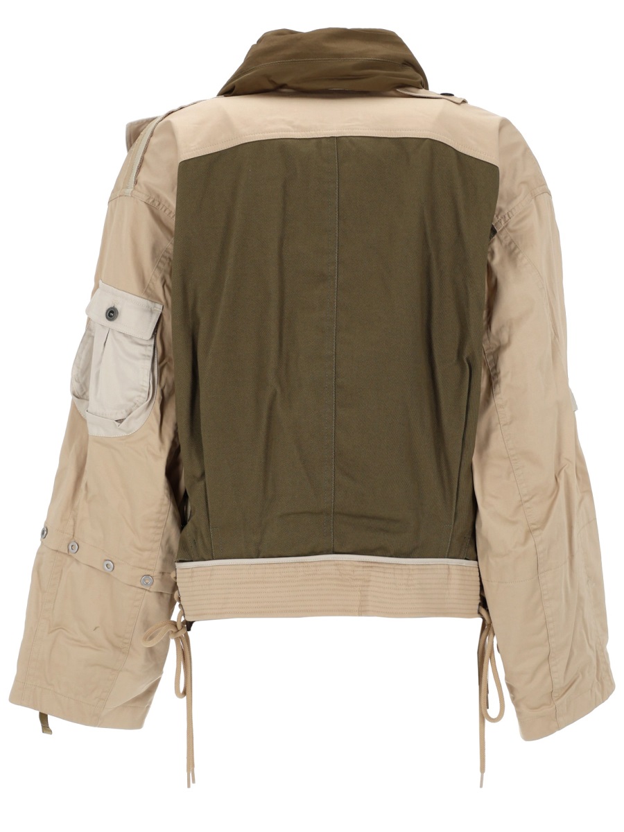 Isabel Marant Julissa Cropped Utilitarian Panels Jacket Neutraal