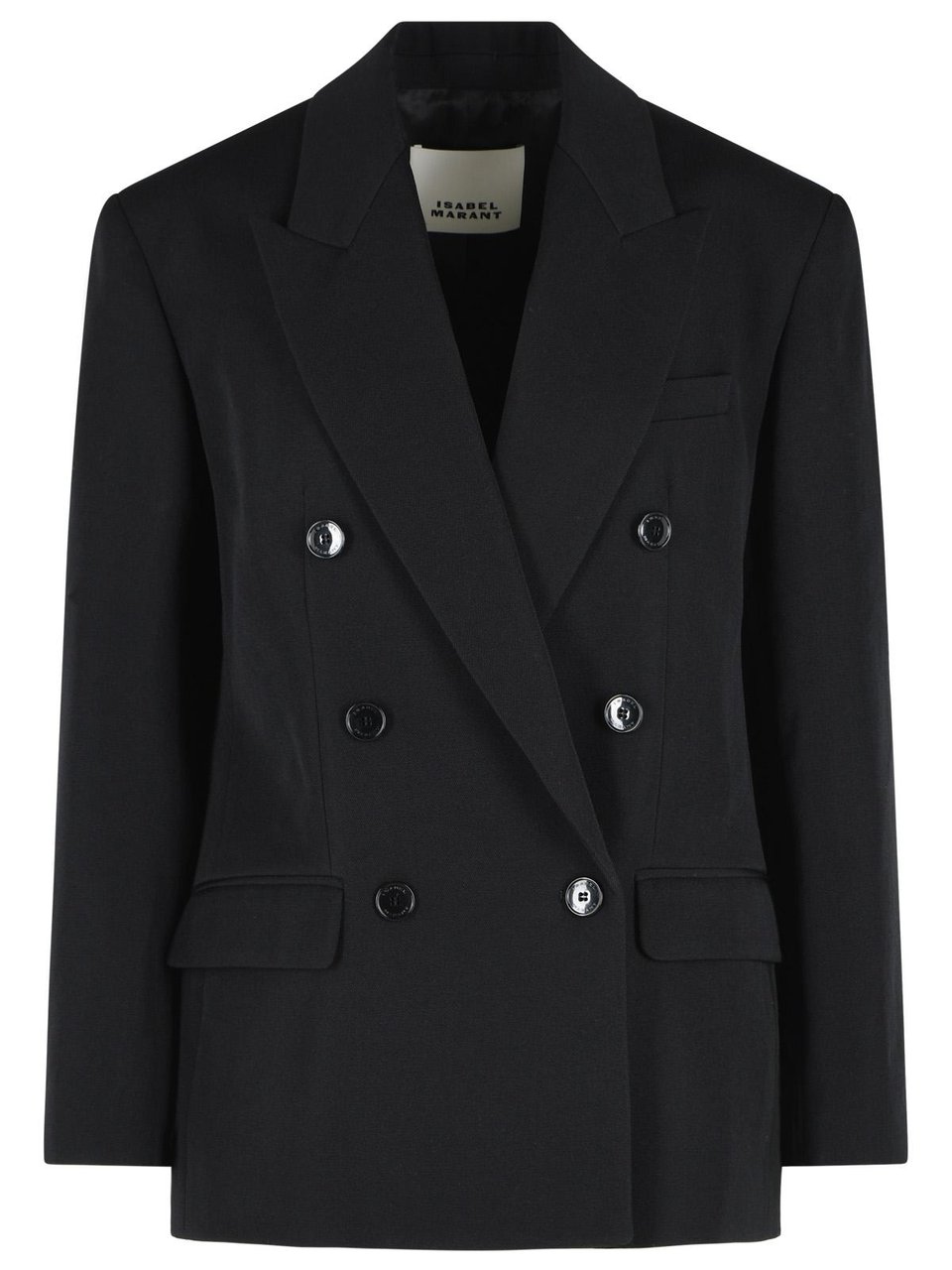 Isabel Marant 'Khera' Black Wool Blazer Zwart