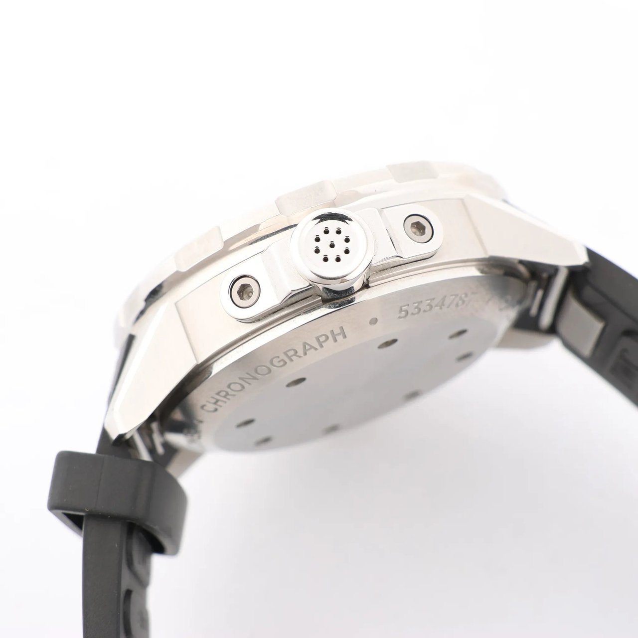 IWC IWC Aquatimer Chronograph IW376803 5334787 SS & Rubber AT Watch with Black Dial Zwart