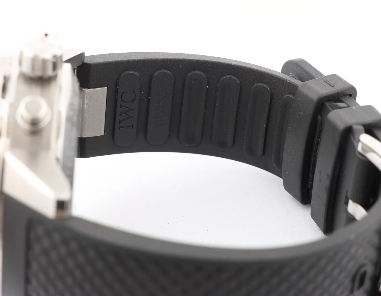 IWC IWC Aquatimer Chronograph IW376803 5334787 SS & Rubber AT Watch with Black Dial Zwart