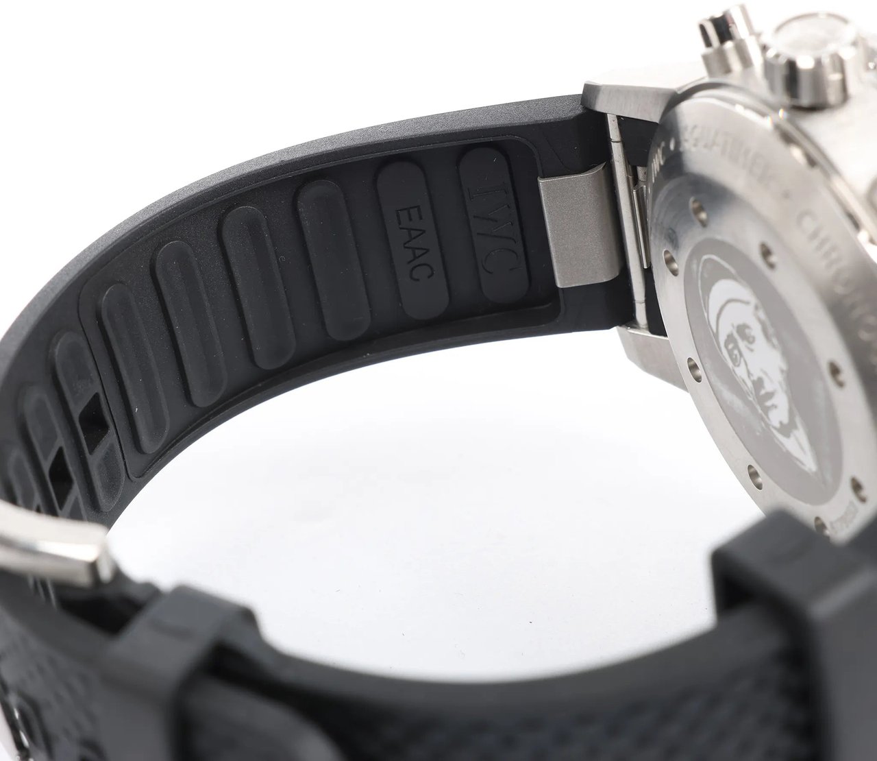 IWC IWC Aquatimer Expedition Jacques-Yves Cousteau IW376805 6179053 SS & Rubber AT Watch with Navy Blue Dial Blauw