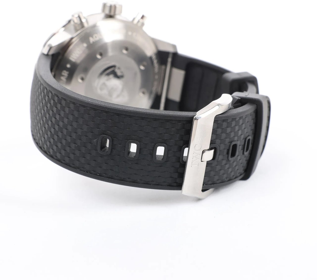 IWC IWC Aquatimer Expedition Jacques-Yves Cousteau IW376805 6179053 SS & Rubber AT Watch with Navy Blue Dial Blauw