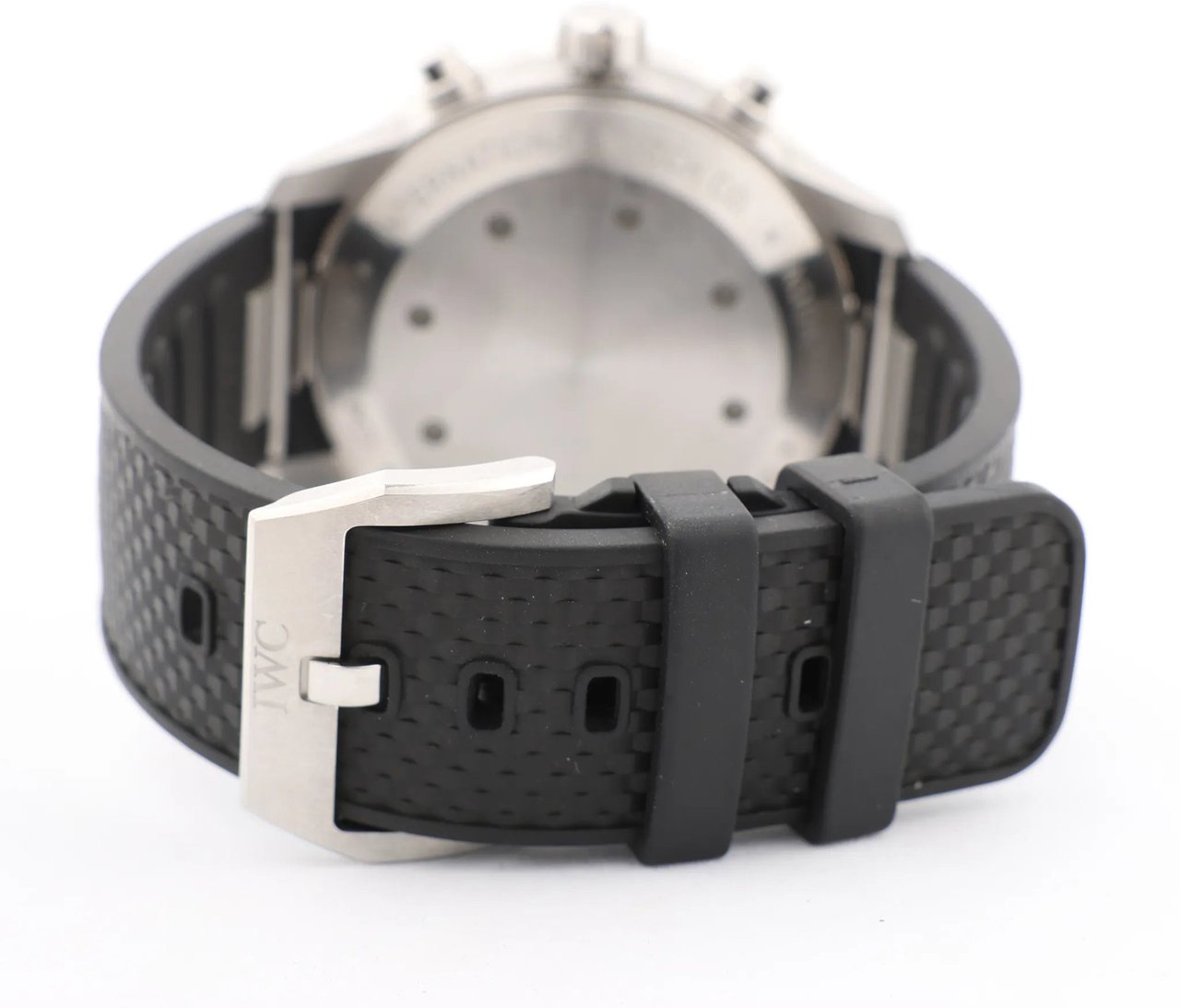 IWC IWC Aquatimer Chronograph IW376803 5334787 SS & Rubber AT Watch with Black Dial Zwart