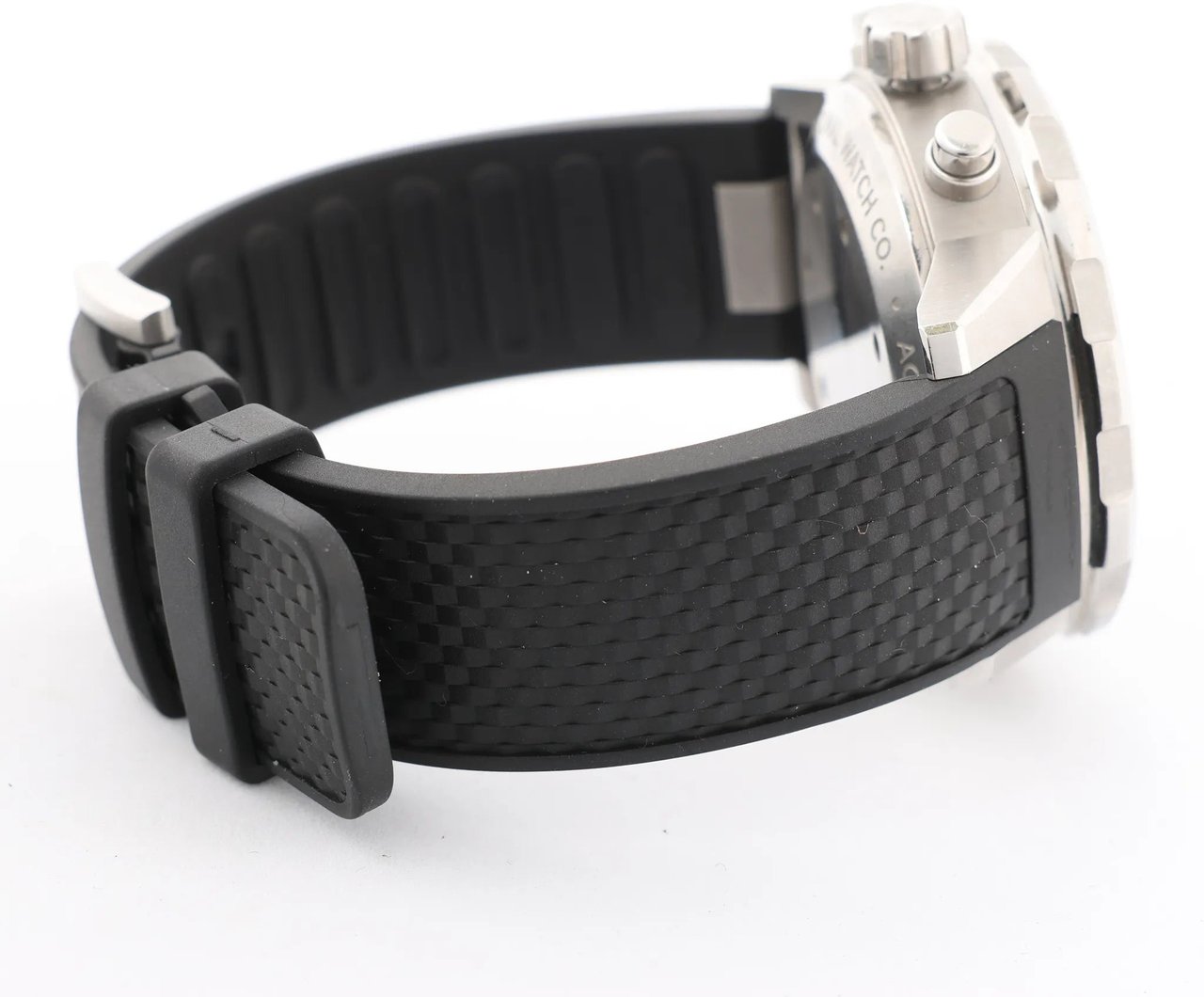 IWC IWC Aquatimer Chronograph IW376803 5334787 SS & Rubber AT Watch with Black Dial Zwart