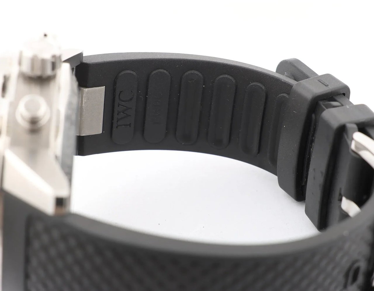 IWC Aquatimer Chronograph IW376803 5334787 SS & Rubber AT Watch with Black Dial Zwart