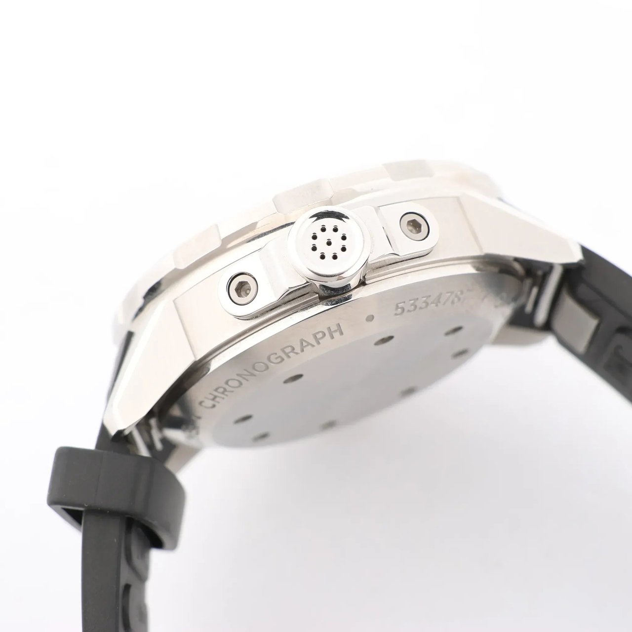 IWC Aquatimer Chronograph IW376803 5334787 SS & Rubber AT Watch with Black Dial Zwart