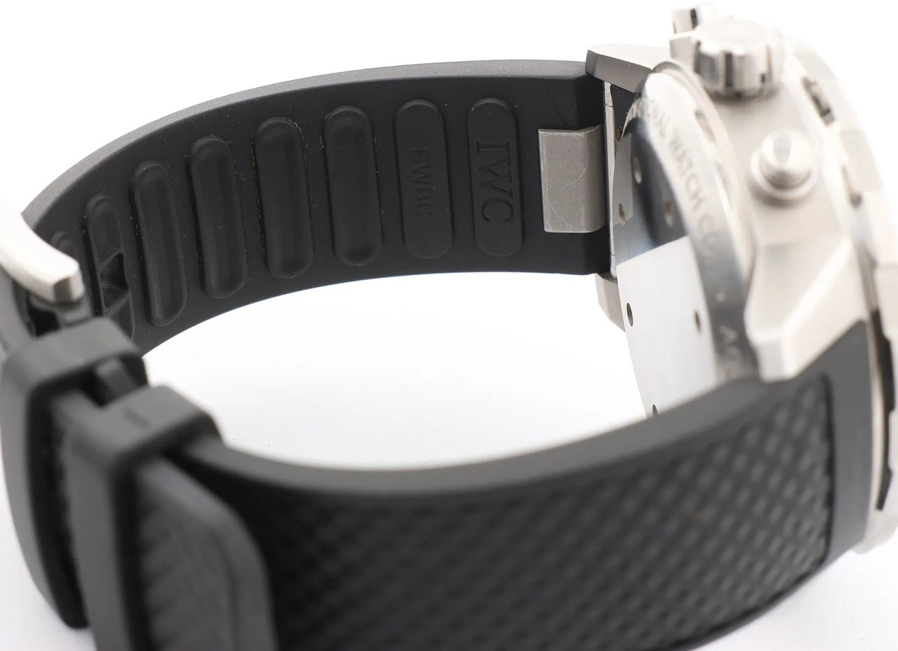 IWC Aquatimer Chronograph IW376803 5334787 SS & Rubber AT Watch with Black Dial Zwart