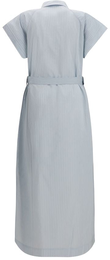 Jacob Cohen Blue Copper Long Dress Blauw