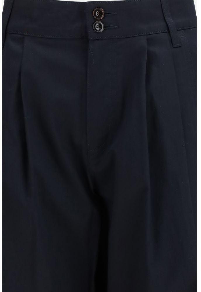 Jacob Cohen Blue Cotton Casual Pants Blauw