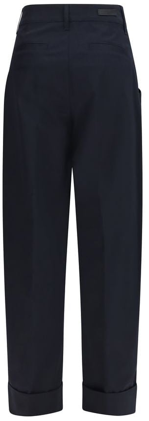 Jacob Cohen Blue Cotton Casual Pants Blauw