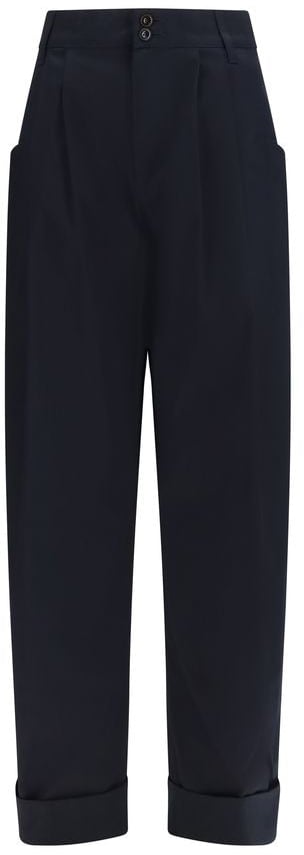 Jacob Cohen Blue Cotton Casual Pants Blauw