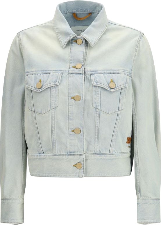 Jacob Cohen Blue Cotton Denim Jacket Blauw
