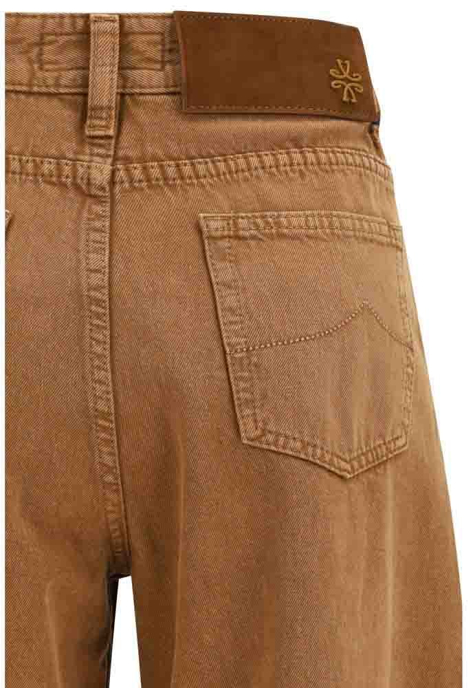 Jacob Cohen Brown Cotton Relaxed Fit Jeans Bruin