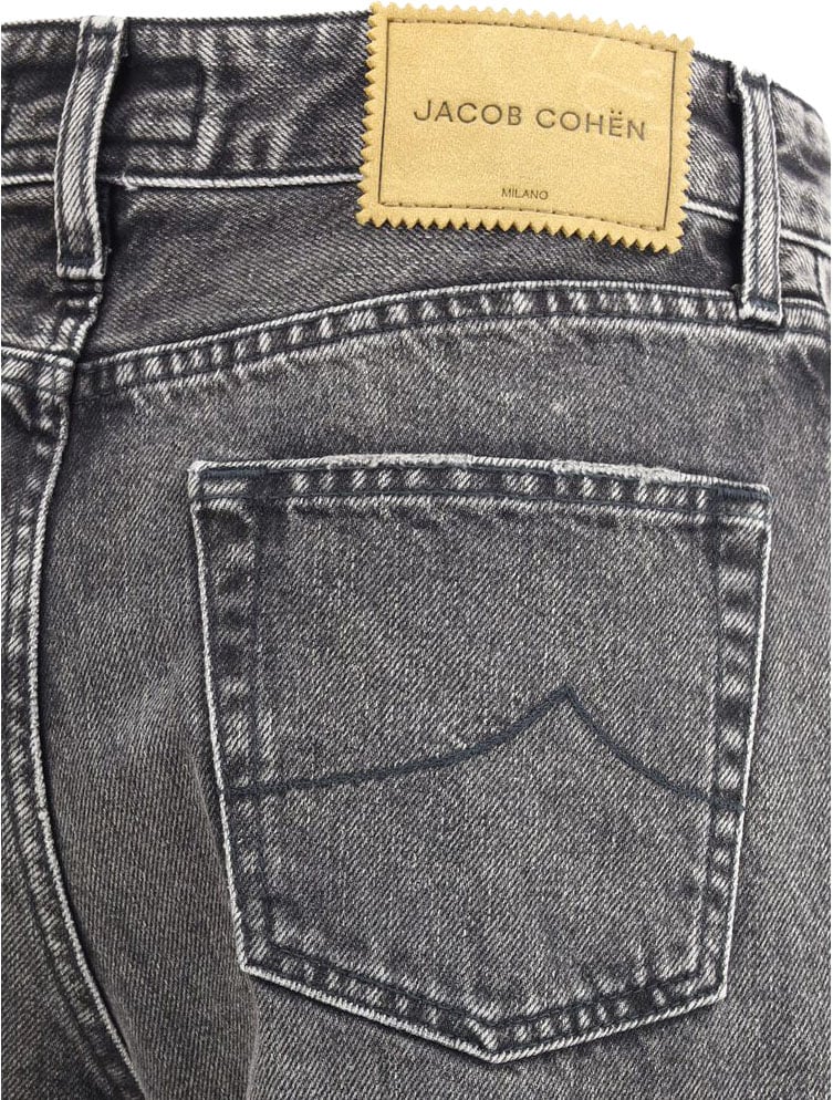 Jacob Cohen Gray Cotton Relaxed Fit Jeans Grijs