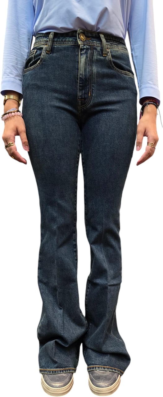 Jacob Cohen Jeans Flare Délavé Broderie Fleurs poche arrière Victoria Jacob Cohen femme 4213 392F Divers