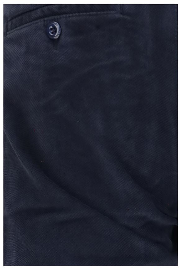 Jacob Cohen Blue Cotton Chino Pants Blauw