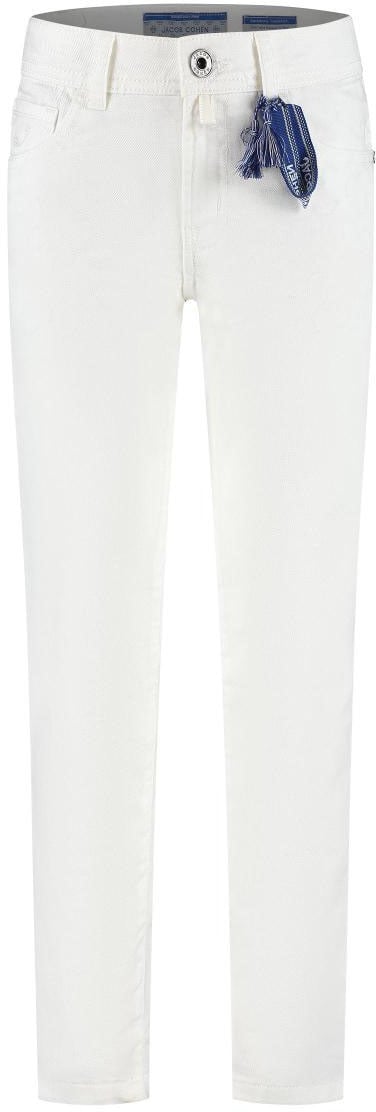 Jacob Cohen Pantalone Bard Gabardina Tinto Capo Gabardina Bianco Ottico Wit