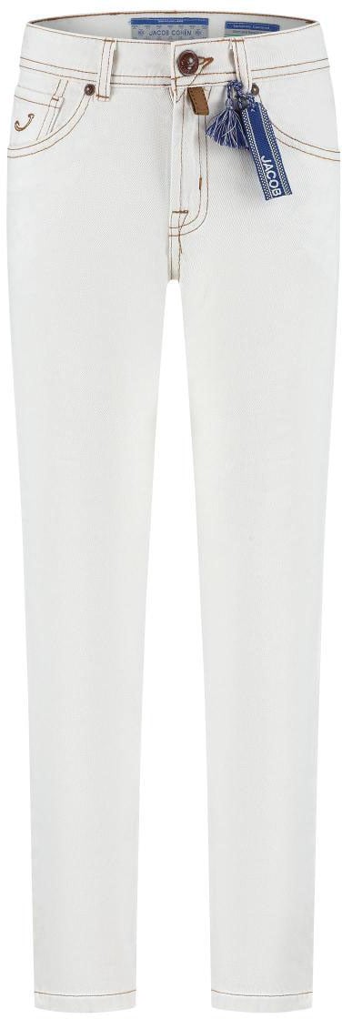 Jacob Cohen Pantalone Bard Denim  Ecru Ecru' Wit