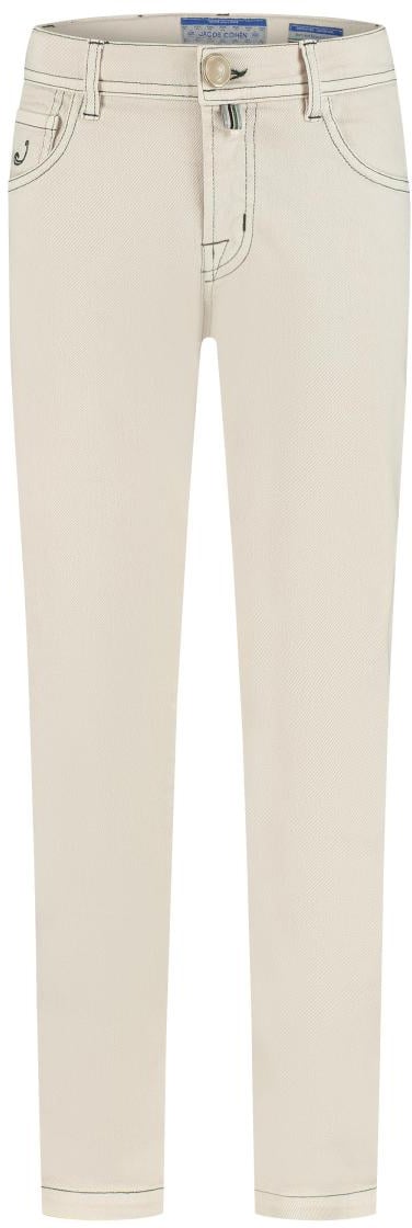 Jacob Cohen Pantalone Eduard Bull Gabardina Ecru' Beige