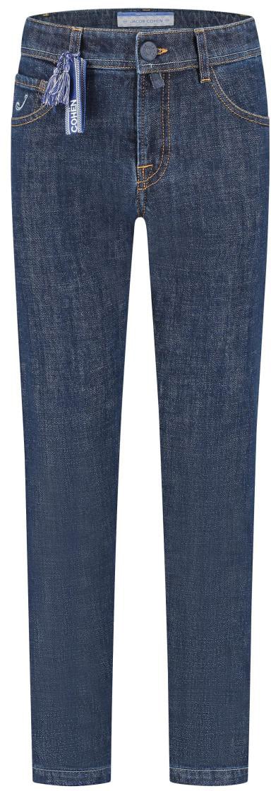 Jacob Cohen Pantalone Bard  Tasche Denim Lavaggio Scuro Lavaggio Dark Blu Blauw