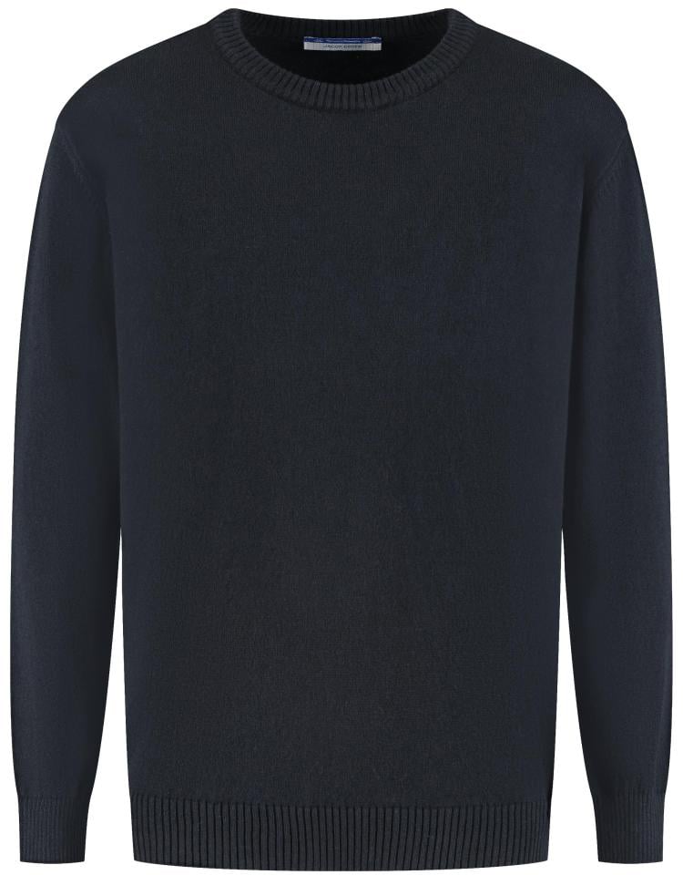 Jacob Cohen Girocollo Maglia Con Logo Ricamato Blu Scuro Blauw