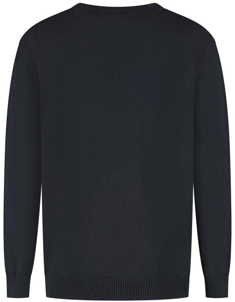 Jacob Cohen Girocollo Maglia Con Logo Ricamato Blu Scuro Blauw