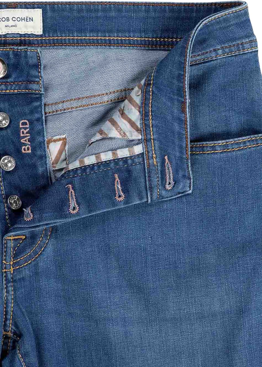 Jacob Cohen Pant  Pkt Slim Fit Bard Blauw