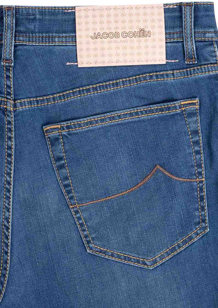 Jacob Cohen Pant  Pkt Slim Fit Bard Blauw