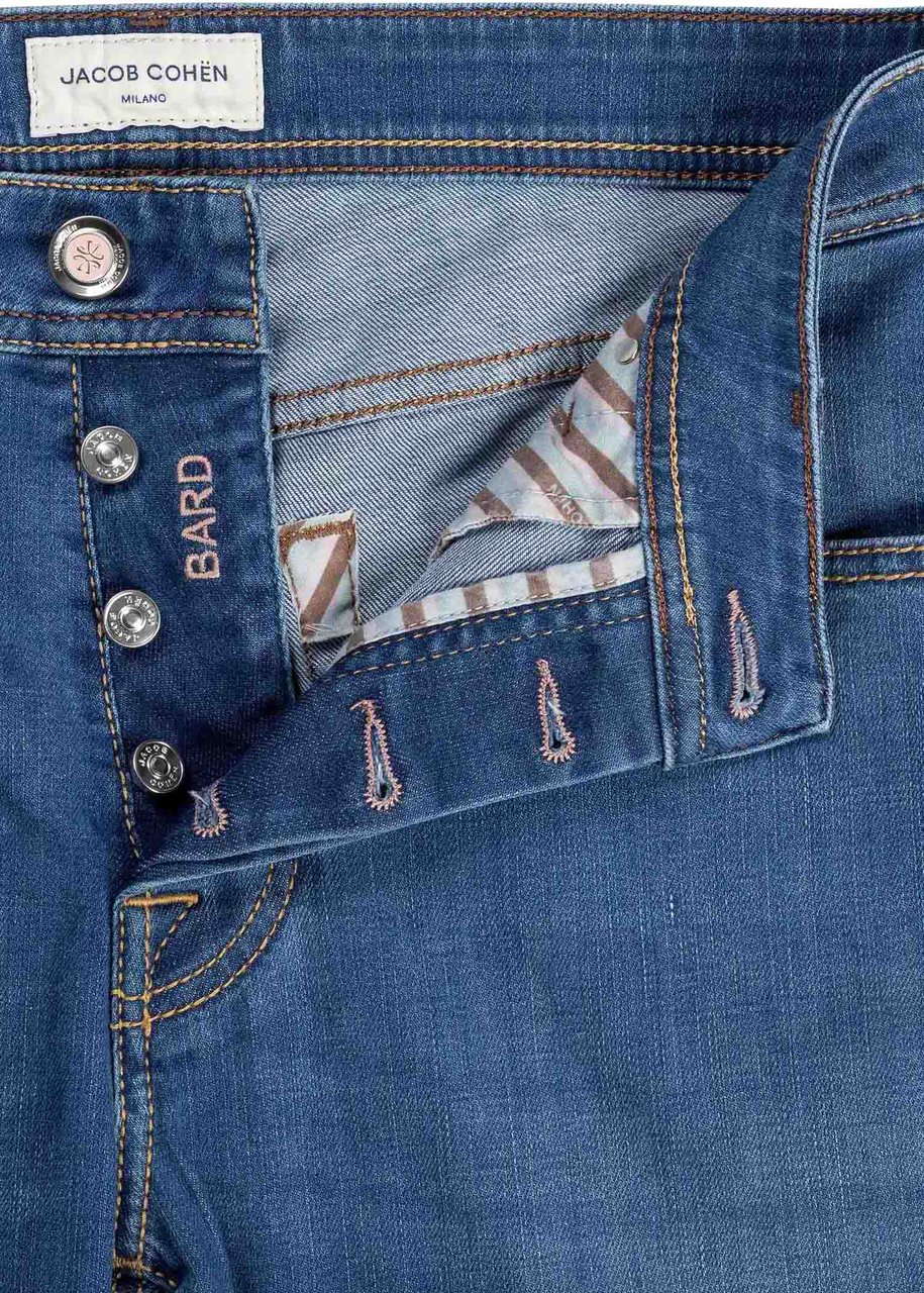 Jacob Cohen Pant  Pkt Slim Fit Bard Blauw