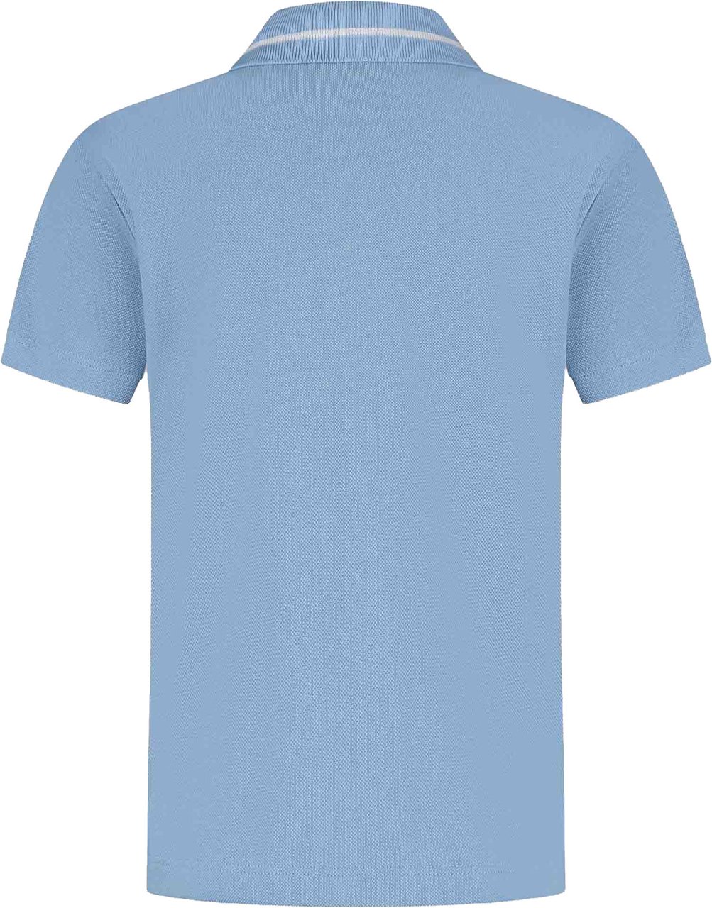 Jacob Cohen Polo Piquet Con Ricamo Giglio Celeste Blauw