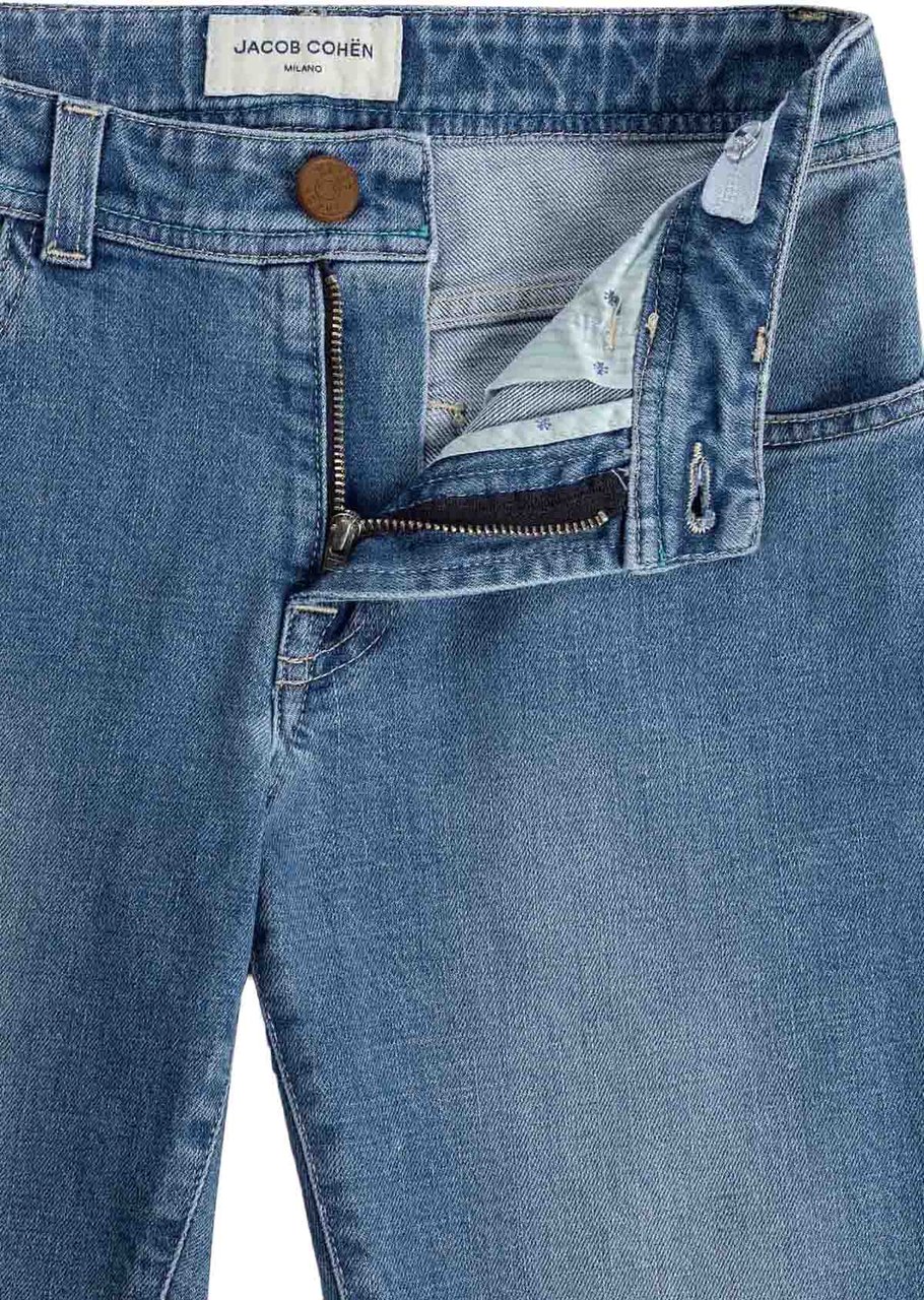 Jacob Cohen Pantalone Denim Bard (apertura Da Hmpae) Blu Azzurrato Blauw