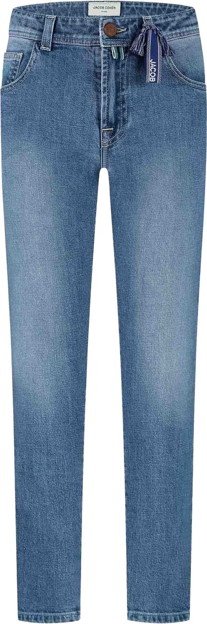 Jacob Cohen Pantalone Denim Bard (apertura Da Hmpae) Blu Azzurrato Blauw
