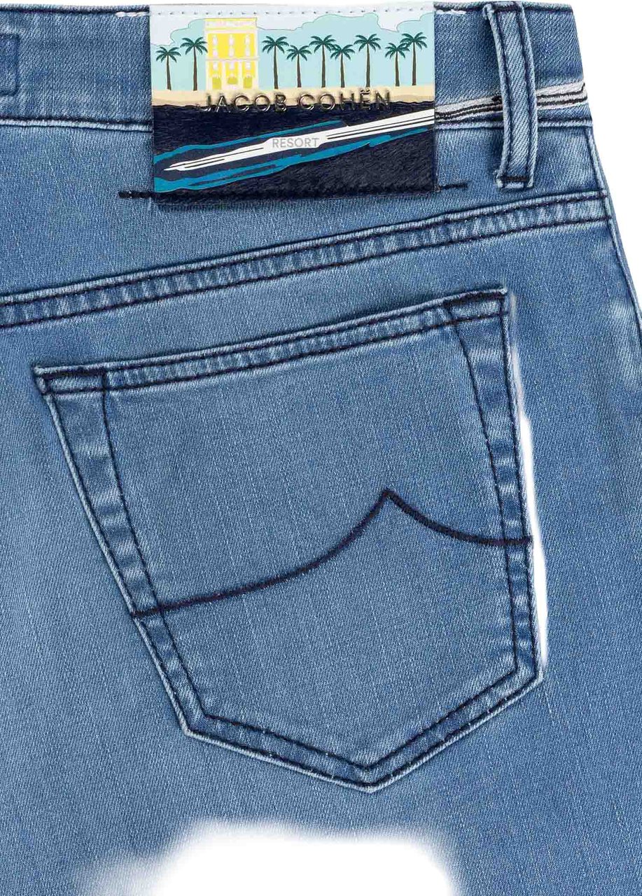 Jacob Cohen Pant  Pkt Slim Fit Bard Blauw