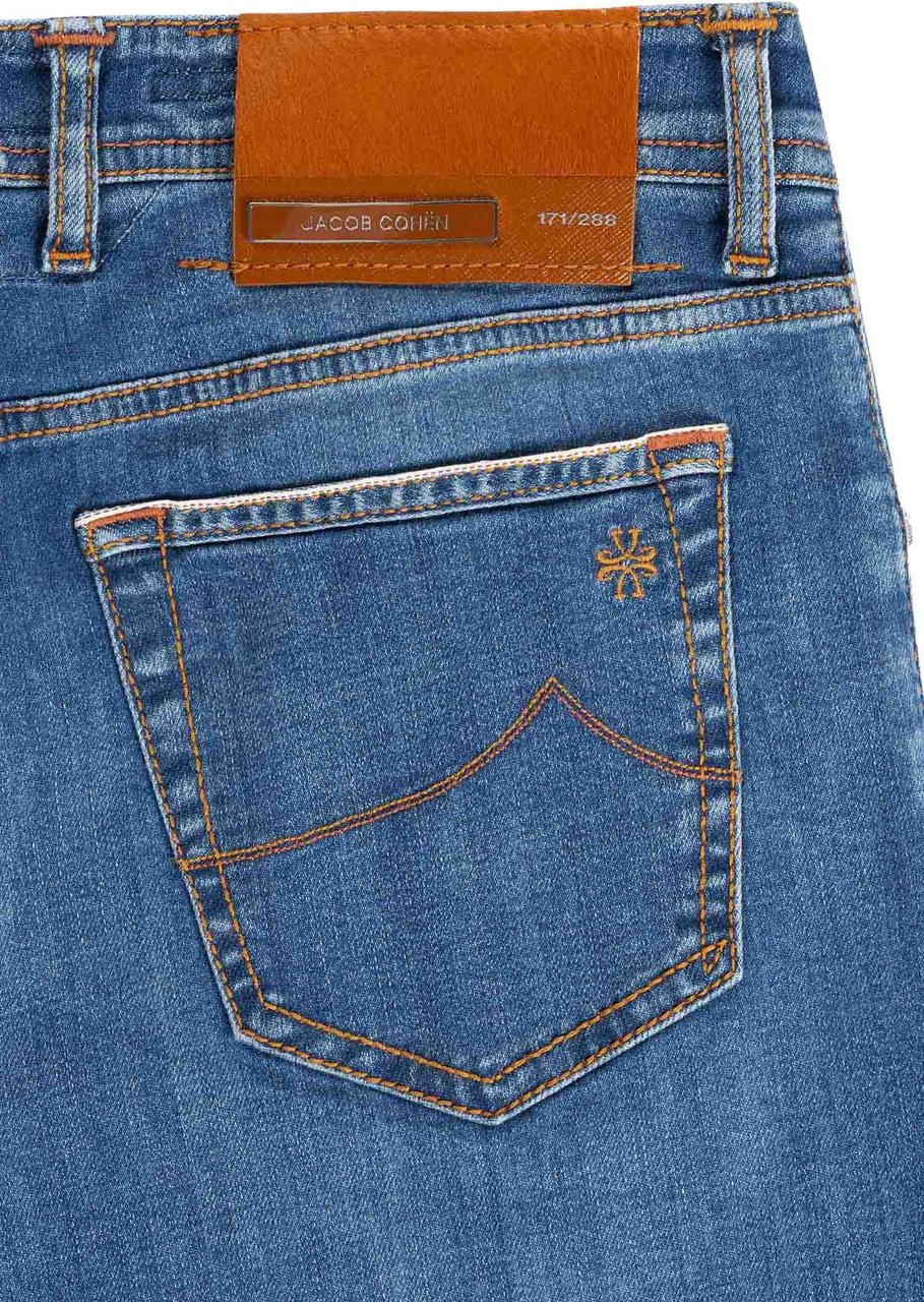 Jacob Cohen Pant  Pkt Slim Fit Nick Ltd Blauw
