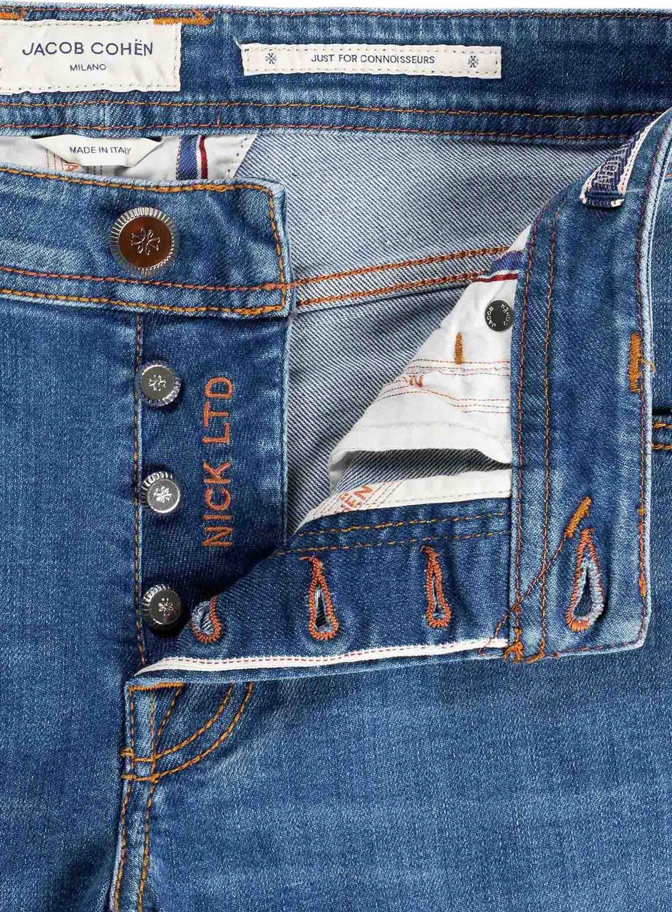 Jacob Cohen Pant  Pkt Slim Fit Nick Ltd Blauw