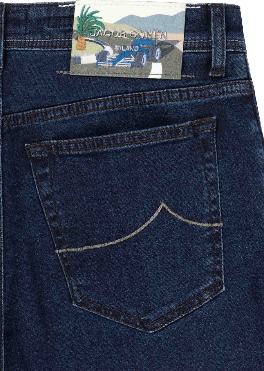 Jacob Cohen Pant  Pkt Slim Fit Bard Blauw