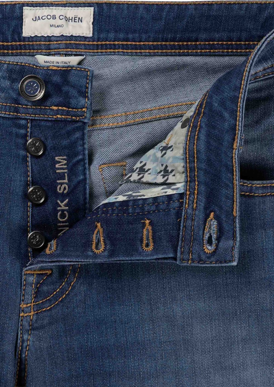 Jacob Cohen Pant  Pkt Super Slim Fit Nick Slim Blauw