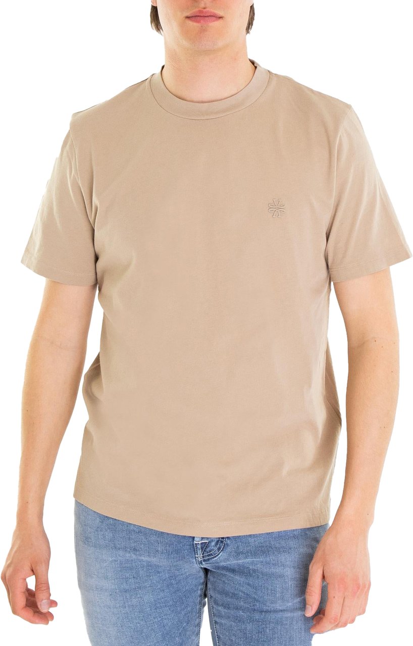 Jacob Cohen Heren GirocolloCostina T-Shirt Beige Beige