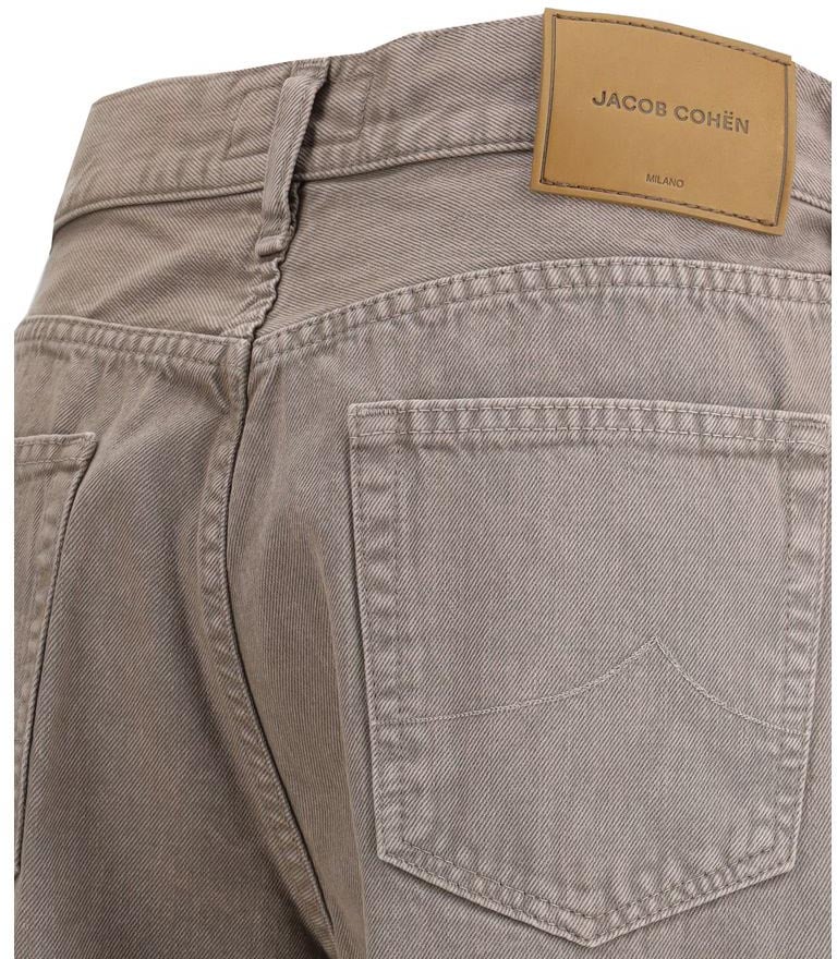 Jacob Cohen Jacob Cohen Brown Cotton Relaxed Fit Jeans Bruin