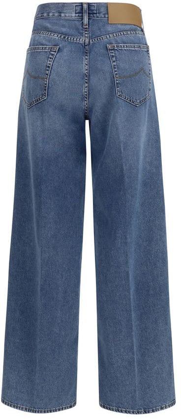 Jacob Cohen Blue Cotton Relaxed Fit Jeans Blauw