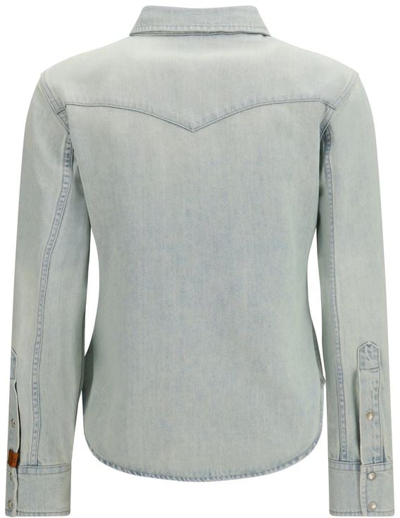 Jacob Cohen Blue Denim Shirt Blauw