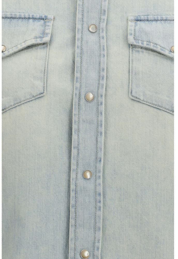Jacob Cohen Blue Denim Shirt Blauw