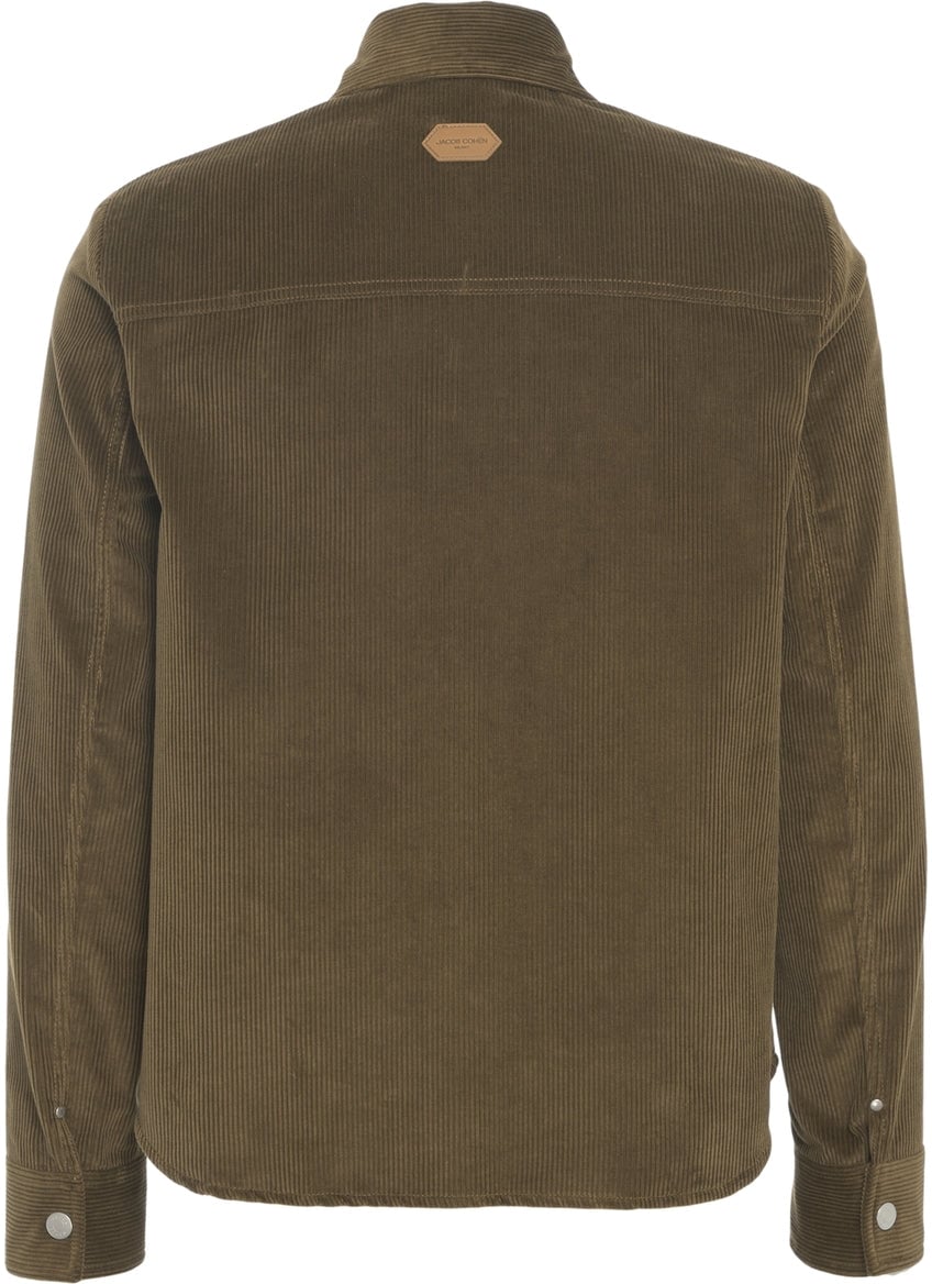 Jacob Cohen Shirt jacket in corduroy Groen